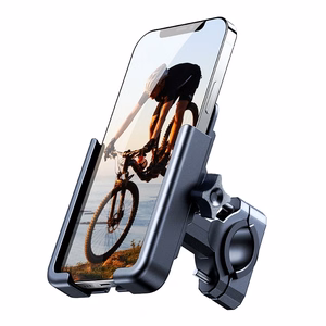 Wozinsky metal bicycle phone hoidja, scooters must (WBHBK3)