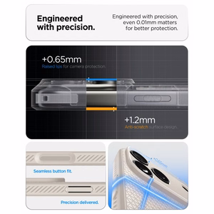 Spigen Liquid Air ümbris iPhone 17 Pro Max / 18 Pro Max jaoks, titaanivärvi