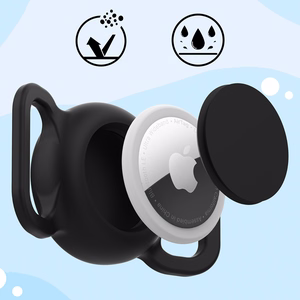 AirTag silicone waterproof ümbris jaoks dog or cat collar - must