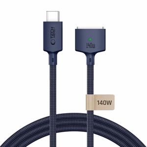 Tech-Protect MMC01 Ultraboost USB-C / MagSafe 3 140W 300cm kaabel mudelile MacBook, tumesinine