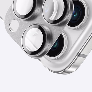AmazingThing Aviation-Grade Alloy Tempered Glass Lens for iPhone 16 Pro / 16 Pro Max Camera Lens - Gray