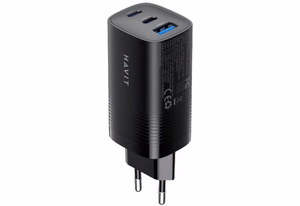 Havit UC20 - GaN 65 W kolme pordiga reisilaadija, must