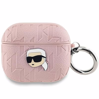 Karl Lagerfeld Monogram Karl Head ümbris jaoks AirPods 3 - roosa
