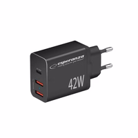 Esperanza EZC106K mains charger 42W must