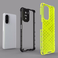 Honeycomb Case soomuskaitse TPU kaitsekattega Xiaomi Redmi K40 Pro+ / K40 Pro / K40 / Poco F3 roheline