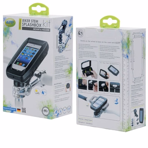 iGrip Universal Biker Stem Splashbox jalgratta juhtraua varrele kinnitatav nutitelefoni kaitseümbris koos hoidikuga