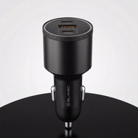 Blavec Autolaadija BS-06D-C Trip - USB + 2xType C - QC 3.0 18W PD 65W koos Type C to Type C (CCBS06DCQ-U2CB) must