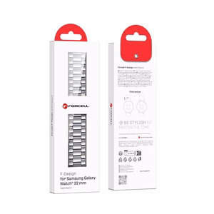 Strap to Samsung Galaxy Watch Forcell F-Design FS06 steel clasp 20 mm silver