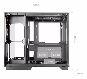 Mars Gaming MCMIRAGE компьютерный корпус Midi Tower черный