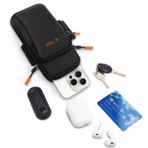 Tech-Protect M7 Universal Sport Armband Ümbris - Must and Oranž