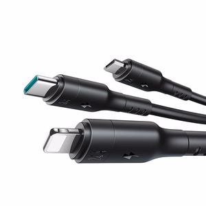 USB Kaabel Joyroom S-A61 USB-A kuni USB-C/Lightning/MicroUSB 3.5A 1.2m must