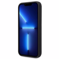 BMW Silicone Metal Logo Ümbris jaoks iPhone 14 Pro - must
