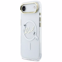 Karl Lagerfeld IML Choupettes Karl Script Logo MagSafe iPhone Air Ümbris - Clear