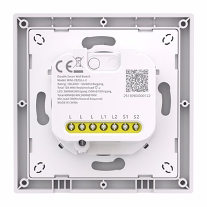 SONOFF MINI-ZB2GSL-E ZigBee kahekanaliline seinelüliti ilma neutraalita
