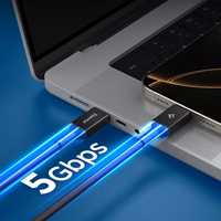 Spigen EB10020CC USB-C Kaabel 100W 200cm - must