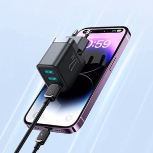 Laadija Joyroom JR-TCN02 must 17W (3xUSB)