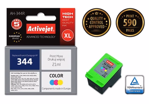 Activejet AH-344R – kolmevärviline tindikassett, asendab HP 344 C9363EE, 21 ml, Premium