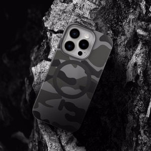 Ümbris jaoks iPhone 16 PLUS Forcell F-Protect Levels Dual Layer 4D technology compatible with Magsafe Military Drop-Test must camo