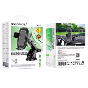Borofone Car hoidja BH223 Follower with induction charging to windshield must