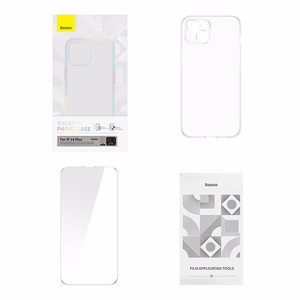 Baseus Crystal Series magnetiline ümbris iPhone 14 Plus'ile + karastatud klaas