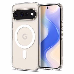 Spigen Ultra Hybrid Mag MagSafe ümbris Google Pixel 11 Pro XL – läbipaistev ja valge
