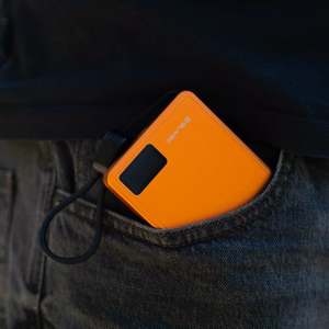 Blavec akupank 10000mAh BJ-03 Slim 13,5mm - Type C - 22,5W magnetiline Magsafe 3 in 1 (PBBJ03-MC10O) oranž alumiinium