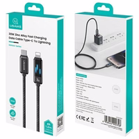 USAMS Kaabel USB-C - Lightning 30W 1.2m Zinc Alloy Fast Charging Data Cable Meteor Series SJ743USB02 (US-SJ743)