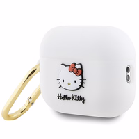 Hello Kitty Silicone 3D Kitty Head ümbris jaoks AirPods Pro 2 (2022/2023) - valge