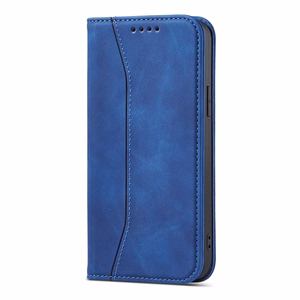 Magnet Fancy Case Case iPhone 12 Pro Max Kott Kaardikott Rahakott Card Stand Sinine