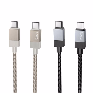 Кабель USB C to USB C Hoco 3A 60W 1 м X110 золотой