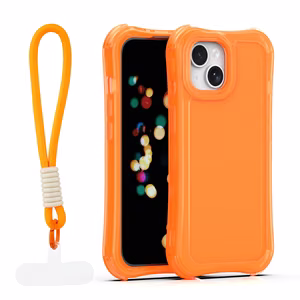 Safepop чехол с ремешком для iPhone 15 6,1" оранжевый