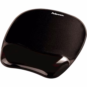 Fellowes CRYSTAL hiire ja randme alus geel, must