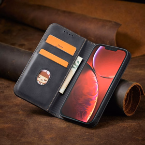 Magnet Fancy Case juhul iPhone 14 Pro Max flip cover rahakott stend must