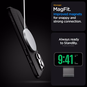 Spigen Liquid Air ”T” MagSafe Ümbris jaoks iPhone 16 Pro Max - Matt Must