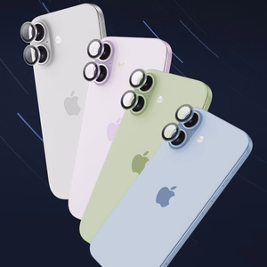 Benks Tempered glass DR Sapphire Lens Protector on camera jaoks Iphone 17 (lens 2 pieces) lavender