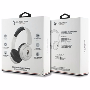 US Polo sininetooth Headphones USHPV6PUNH valge DH Color Logo