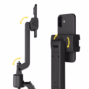 Wozinsky WST-360YS selfipulk statiivi funktsiooniga, 360° AI automaatse näojälgimise ja žestjuhtimisega - must