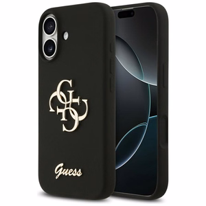 GUESS ümbris jaoks IPHONE 17 GUHCP17SSC4GSMK (Silicone W/ Big 4G Script) must