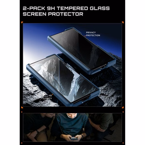 Supcase UB Aero MagSafe 2-osaline ümbrise ja privaatsusfiltriga ekraanikaitse komplekt Samsung Galaxy Z Fold 8 Ultra jaoks – tumesinine