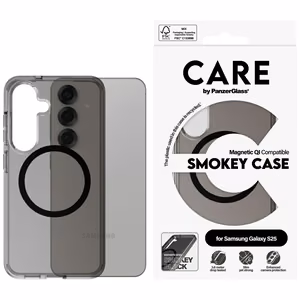 CARE by PanzerGlass Flagship Urban Combat Must QI Ümbris jaoks Samsung Galaxy S25 - Semi-läbipaistev Smoke