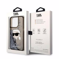 Karl Lagerfeld Glitter Karl's Head ümbris jaoks iPhone 14 Pro Max - must