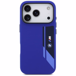 BMW M Silicon Vertical Logo MagSafe Ümbris jaoks iPhone 17 Pro - Navy sinine