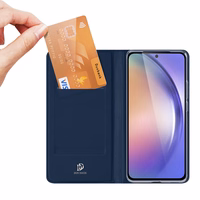 DUX DUCIS wallet ümbris SKIN PRO jaoks SAMSUNG A55 sinine