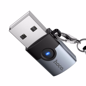 Adapter OTG USB A to USB C Hoco UA46B gray