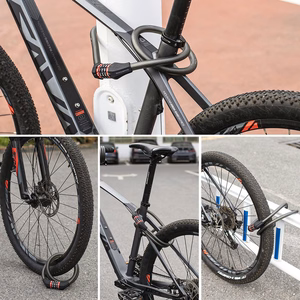 Rockbros RKS507 jalgratta lukk 5-kohalise koodiga, terastrossiga, 180 cm - must