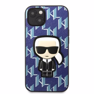 Karl Lagerfeld KLHCP13MPMNIKBL iPhone 13 6.1" жёсткий чехол синий/синий Monogram Ikonik Patch