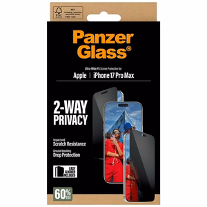PanzerGlass Ultra-Wide Fit EasyAligner Privaatsus Glass jaoks iPhone 17 Pro Max