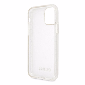 Guess GUHCN58PCGLSI iPhone 11 Pro hõbedane/hõbedane kõva ümbris Glitter