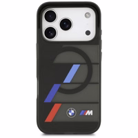 BMW M IML Metal Buttons Tricolor Lines MagSafe Ümbris jaoks iPhone 17 Pro Max - must