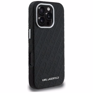 Karl Lagerfeld FW Stamped Karl MagSafe чехол iPhone 16 Pro - черный